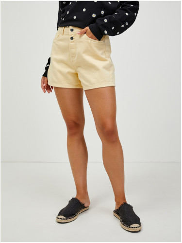 Light Yellow Shorts CAMAIEU - Women