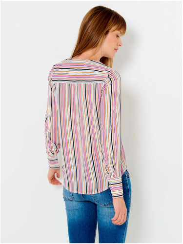Pink striped blouse CAMAIEU
