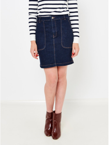 Dark blue denim skirt CAMAIEU - Women