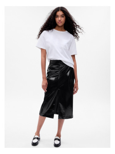 GAP Faux Leather Midi Skirt - Women