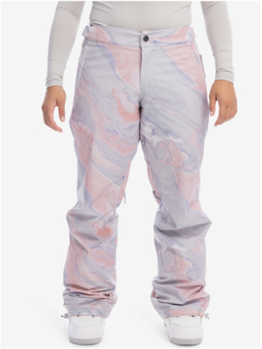 Light Purple Women Patterned Winter Pants Roxy Chloe Kim - Women