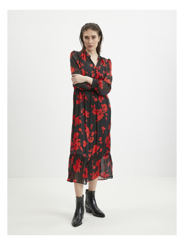 Red-black women's floral dress ORSAY - Ladies