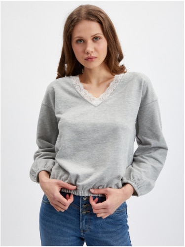 Orsay Light Grey Women's Brindle Sweatshirt - Women's