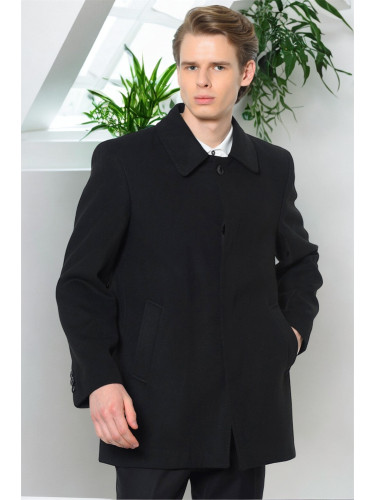 PLT8206 DEWBERRY MEN'S COAT-STRAIGHT BLACK