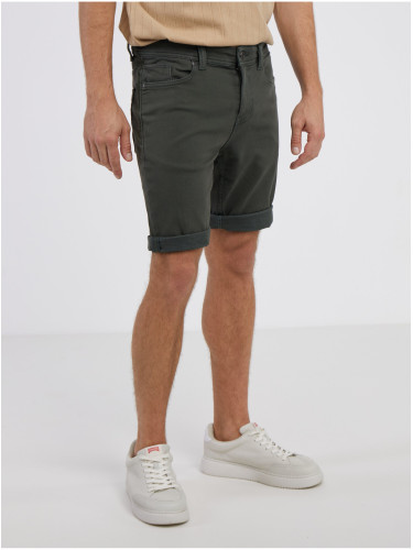 Khaki men's denim shorts LERROS
