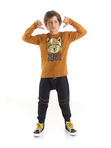 Mushi Gilded Fox Boy's T-shirt Trousers Set