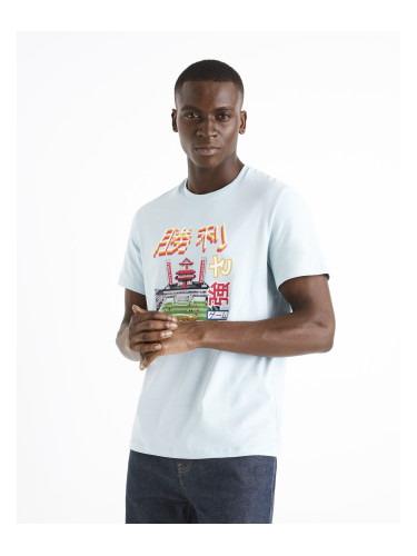 Celio Short Sleeve T-Shirt Destadium - Mens