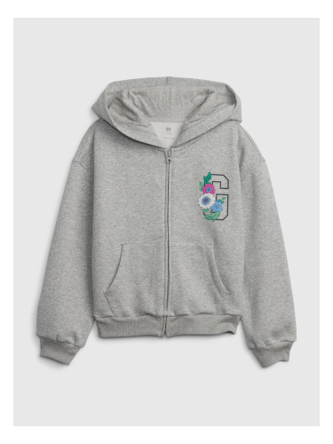 GAP Children's Sweatshirt with Floral Logo - Girls