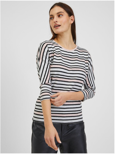 Orsay Light Blue Women's Striped T-Shirt - Women's