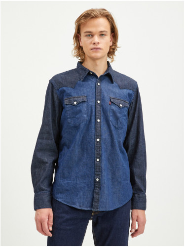 Levi's Dark Blue Mens Denim Shirt Levi's® Barstow Western Standard - Men