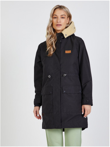 Black Women's Parka Hooded Picture