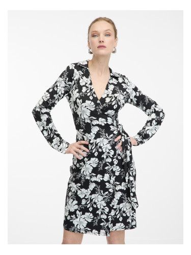 Orsay White-Black Women Flowered Dress - Women