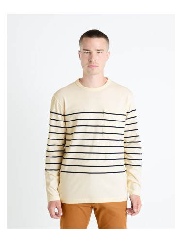 Celio Striped T-Shirt Veboxmlr - Men's