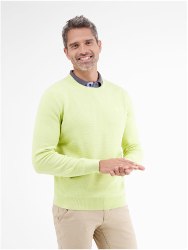 Yellow men's basic sweater LERROS
