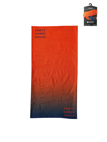 Orange multifunctional scarf SAM 73