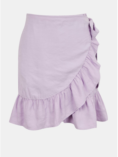 Purple Ruffle Wrap Skirt ONLY Olivia