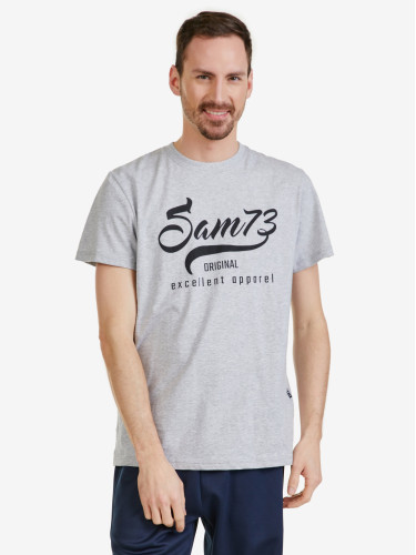 Grey men's brindle T-shirt SAM 73 Calvin