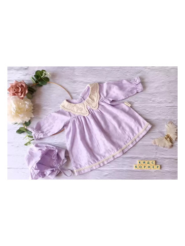 Бебешка рокля Purple Bonnet