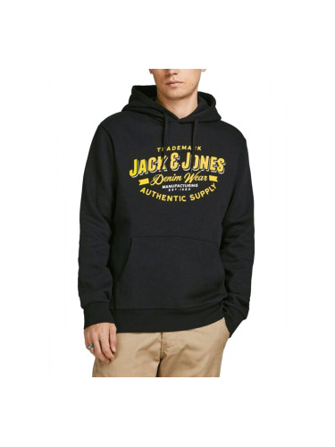 JACK&JONES Essential Logo Sweat Hoodie Black