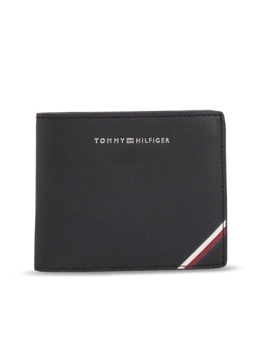 Tommy Hilfiger Мъжки портфейл Th Central Cc Flap And Coin AM0AM11590 Черен