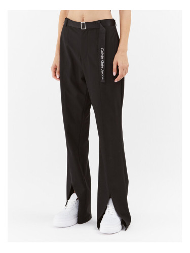 Calvin Klein Jeans Текстилни панталони J20J222332 Черен Relaxed Fit