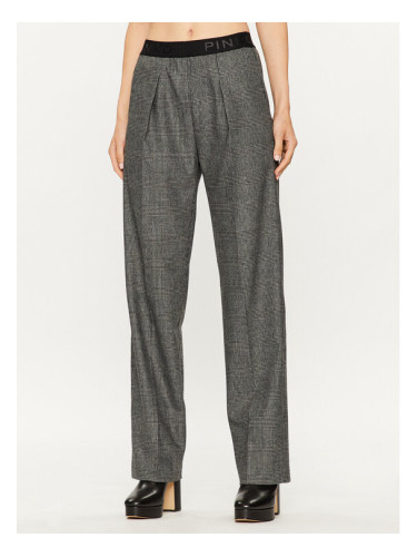 Pinko Текстилни панталони Palma 102197 A07P Сив Loose Fit