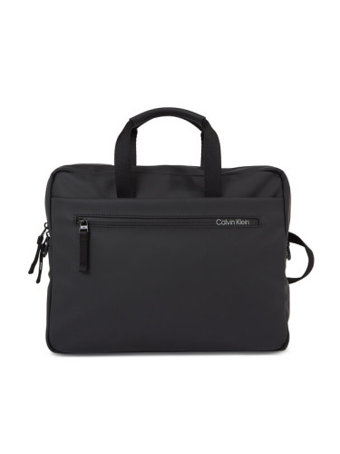 Calvin Klein Чанта за лаптоп Rubberized Slim Conv Laptop Bag K50K510796 Черен