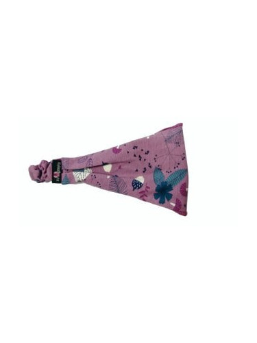 Girl's scarf - lilac petals - 11cm