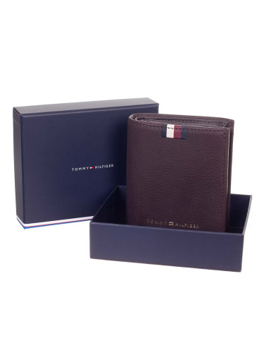 TOMMY HILFIGER MEN'S WALLET BROWN