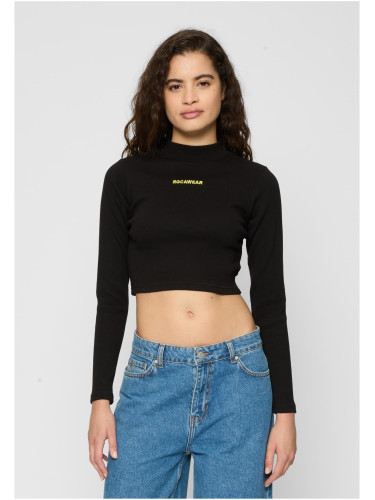 Черен къс топ с дълъг ръкав Rocawear