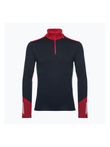Мъжка термоактивна блуза Helly Hansen Lifa Merino Midweight 1/2 Zip navy