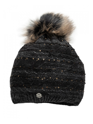 BRILLE | Дамска зимна шапка, ЧЕРЕН