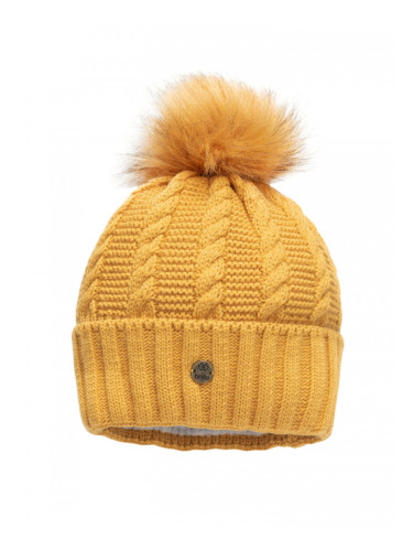 BRILLE | Дамска зимна шапка, ЖЪЛТ