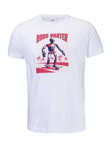 BRILLE | Мъжка тениска Robo Skate - White