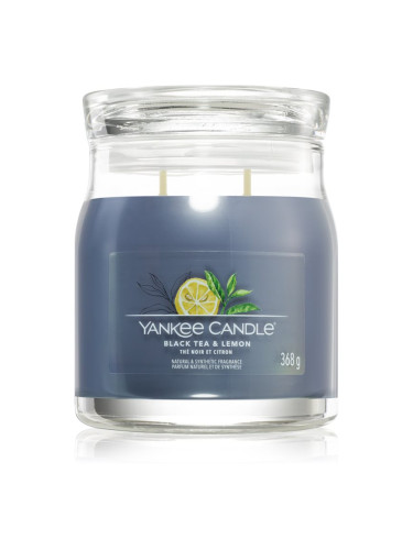 Yankee Candle Black Tea & Lemon ароматна свещ 368 гр.