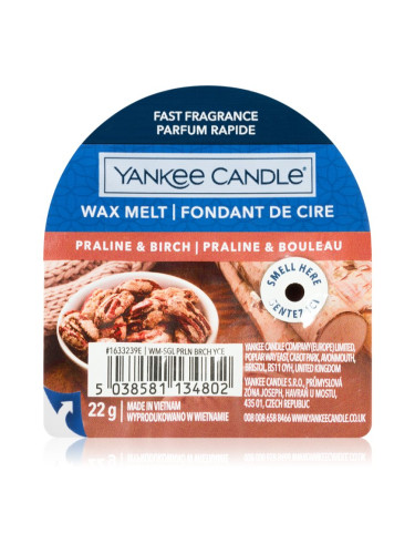 Yankee Candle Praline & Birch восък за арома-лампа 22 гр.