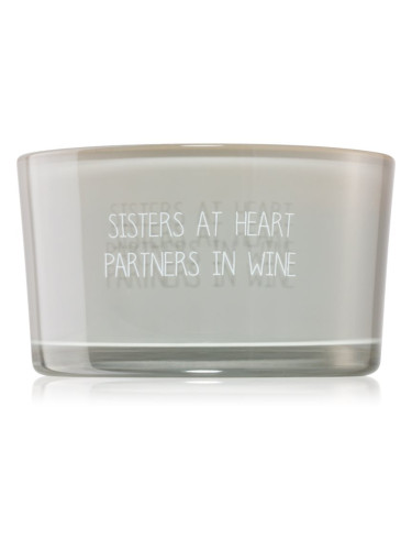 My Flame Candle With Crystal Sisters At Heart, Partners In Wine ароматна свещ 11x6 см