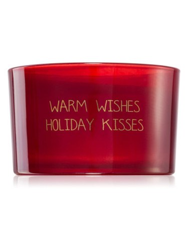 My Flame Winter Wood Warm Wishes Holiday Kisses ароматна свещ 13x9 гр.