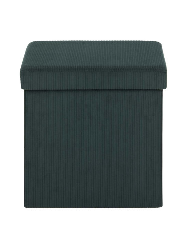 ТЪМНОЗЕЛЕНА ТАБУРЕТКА КОРД С РАКЛА 38/38/38h