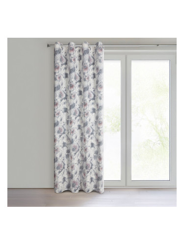 ПЕРДЕ ПЛЪТНО С КАПСИ 140/260СМ