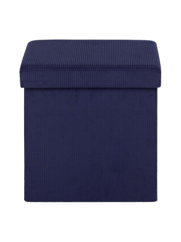 ТЪМНОСИНЯ ТАБУРЕТКА КОРД С РАКЛА 38/38/38h