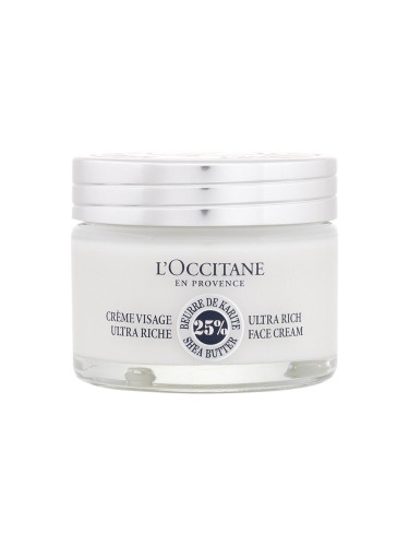 L'Occitane Shea Butter Ultra Rich Face Cream Дневен крем за лице за жени 50 ml