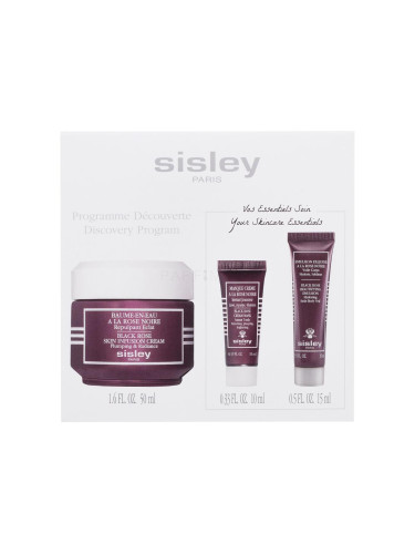 Sisley Black Rose Discovery Program Подаръчен комплект дневен крем за лице Black Rose Skin Infusion Cream 50 ml + маска за лице Black Rose Cream Mask 10 ml + лосион за тяло Black Rose Beautifying Emulsion 15 ml