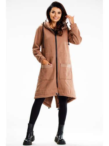 Infinite You Woman's Zip-up hoodie M333 Beige