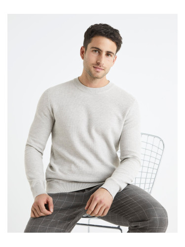 Celio Sweater Bepic with round neckline - Men