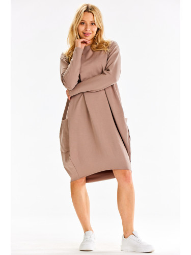 Infinite You Woman's Dress M329 Latte