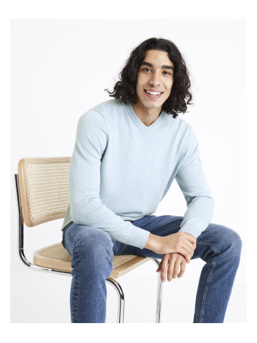 Celio Cotton Sweater Decotonv - Mens