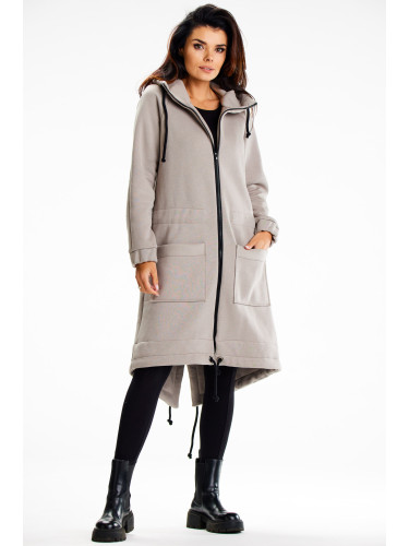 Infinite You Woman's Zip-up hoodie M333 Grey