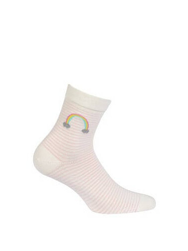 Gatta G44.01N Cottoline girls' socks patterned 33-38 off white 393
