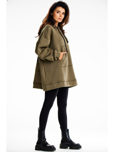 Infinite You Woman's Hoodie M332 Khaki